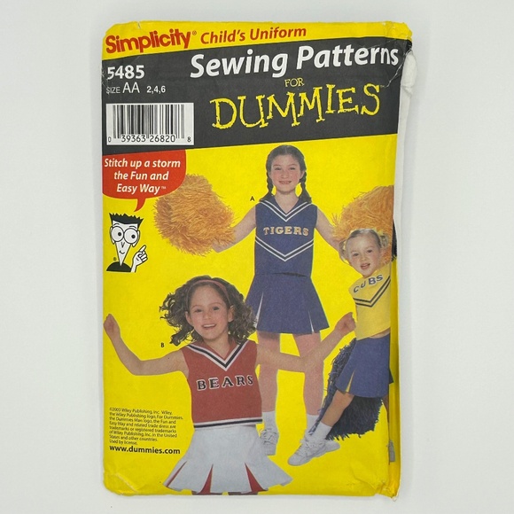 Sewing Pattern - Cheerleading Uniform - Child 2,4,6 - Picture 1 of 4